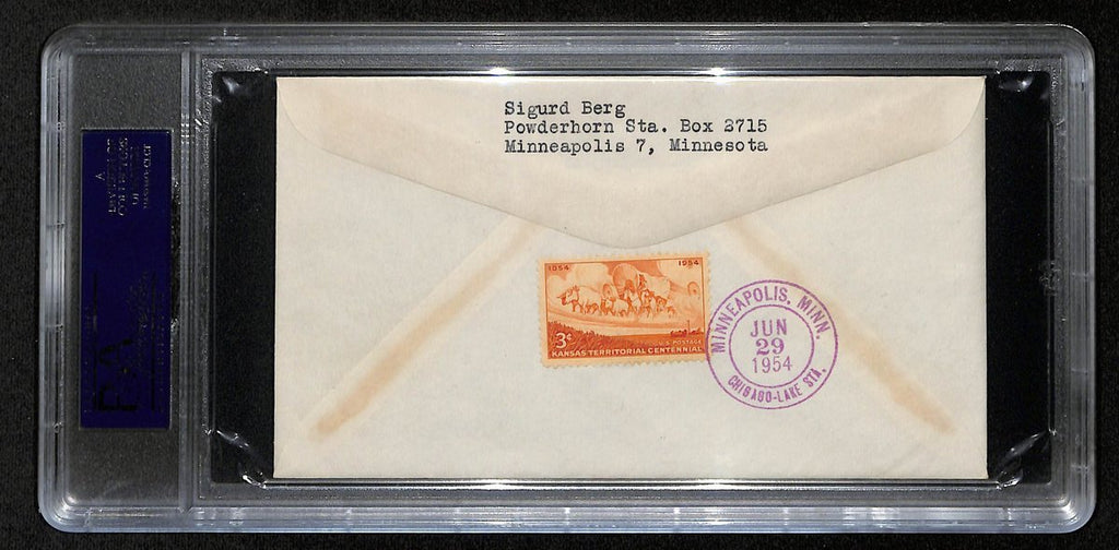 Phil Rizzuto HOF Signed/Autographed 1954 FDC Envelope Yankees PSA/DNA 193796