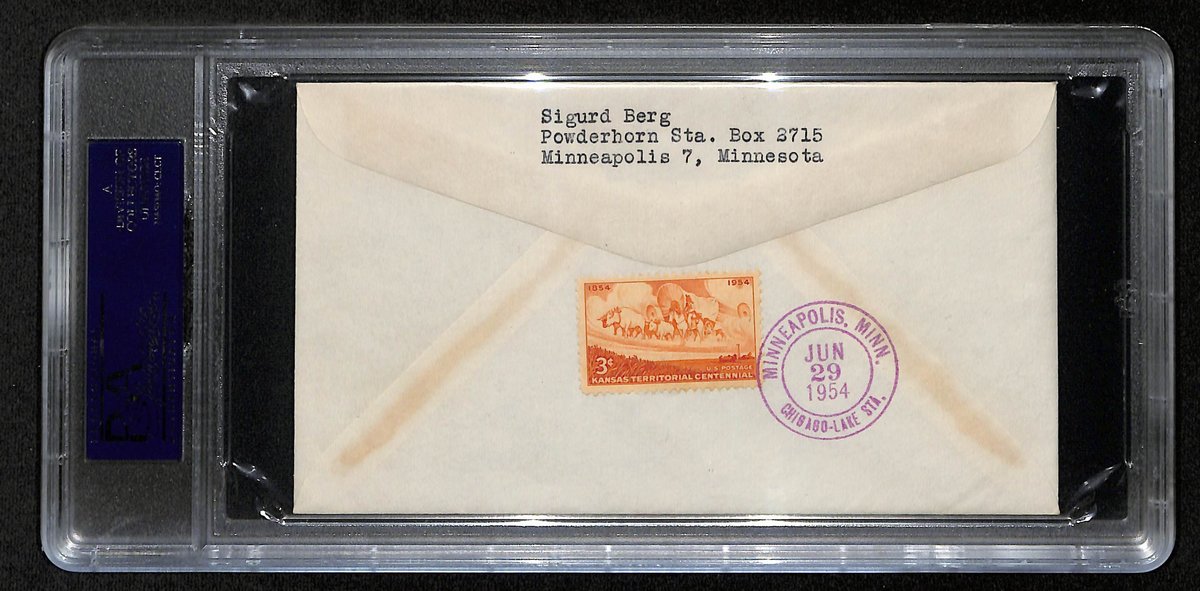 Phil Rizzuto HOF Signed/Autographed 1954 FDC Envelope Yankees PSA/DNA 193796