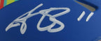 A.J. Brown Signed/Auto Mini SB LIX Blue Football Helmet Eagles Beckett 195531