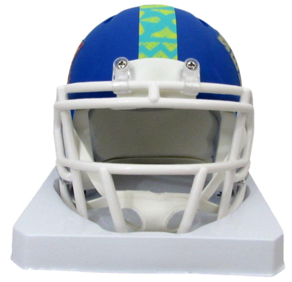 A.J. Brown Signed/Auto Mini SB LIX Blue Football Helmet Eagles Beckett 195531