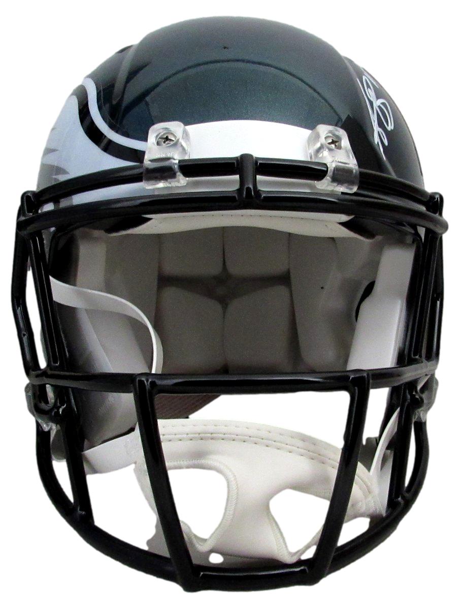A.J. Brown Signed Full Size Authentic SB LIX Champ Helmet Eagles Beckett 195535