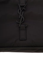 Saint Laurent Men 'Le 5 À 7' Black Shoulder Bag With Cassandre Fastening In Recycled Nylon Man