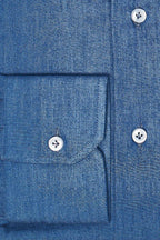 Sartorio Denim Snap Button Cotton Shirt