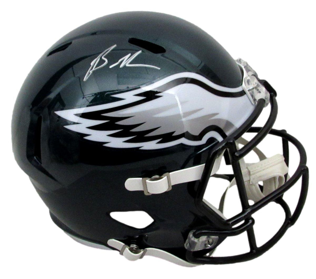 Brandon Graham Signed Green Full Size Speed Replica Helmet Eagles BAS 195559