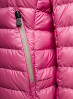 Moncler Grenoble Women 'Walibi' Pink Down Jacket With Logo Patch In Polyamide Woman