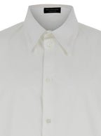 Balenciaga Men White Shirt With Pointed Collar In Cotton Man
