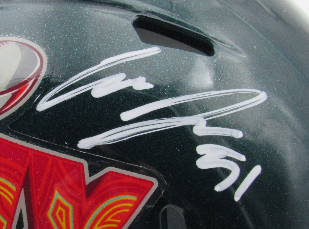 Cam Jurgens Signed/Auto Super Bowl LIX Champions Mini Helmet Eagles PSA 192745