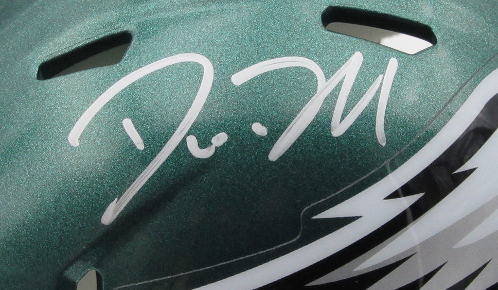 Big Dom Disandro Signed/Autographed Green Speed Mini Helmet Eagles BAS 192754
