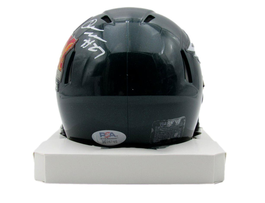 Quinyon Mitchell Signed Super Bowl LIX Champions Mini Helmet Eagles PSA 192758
