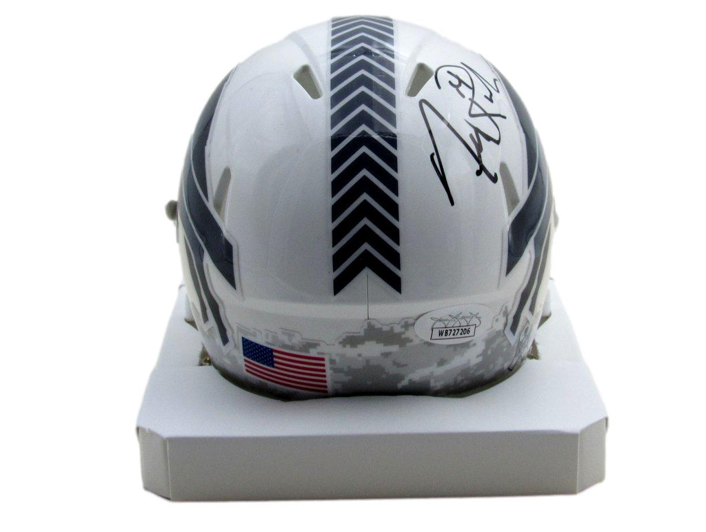 Frank Reich Signed Salute to Service Mini Helmet Buffalo Bills JSA 194005