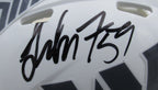 London Fletcher Signed Salute to Service Mini Helmet Commanders JSA 194007