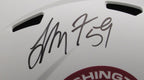 London Fletcher Signed/Auto Lunar Full Size Replica Helmet Commanders JSA 194010