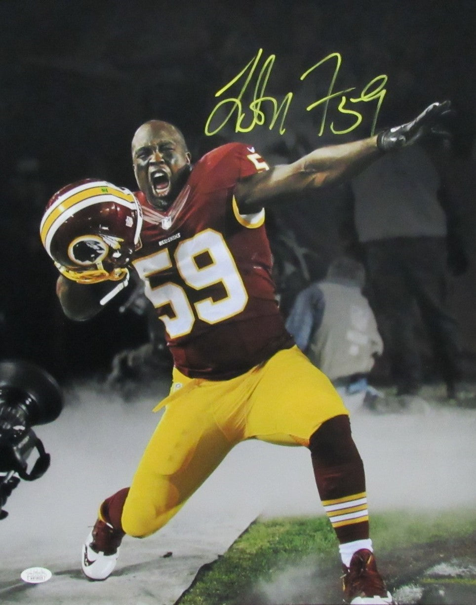 London Fletcher Signed/Autographed 16x20 Photo Commanders JSA 194016