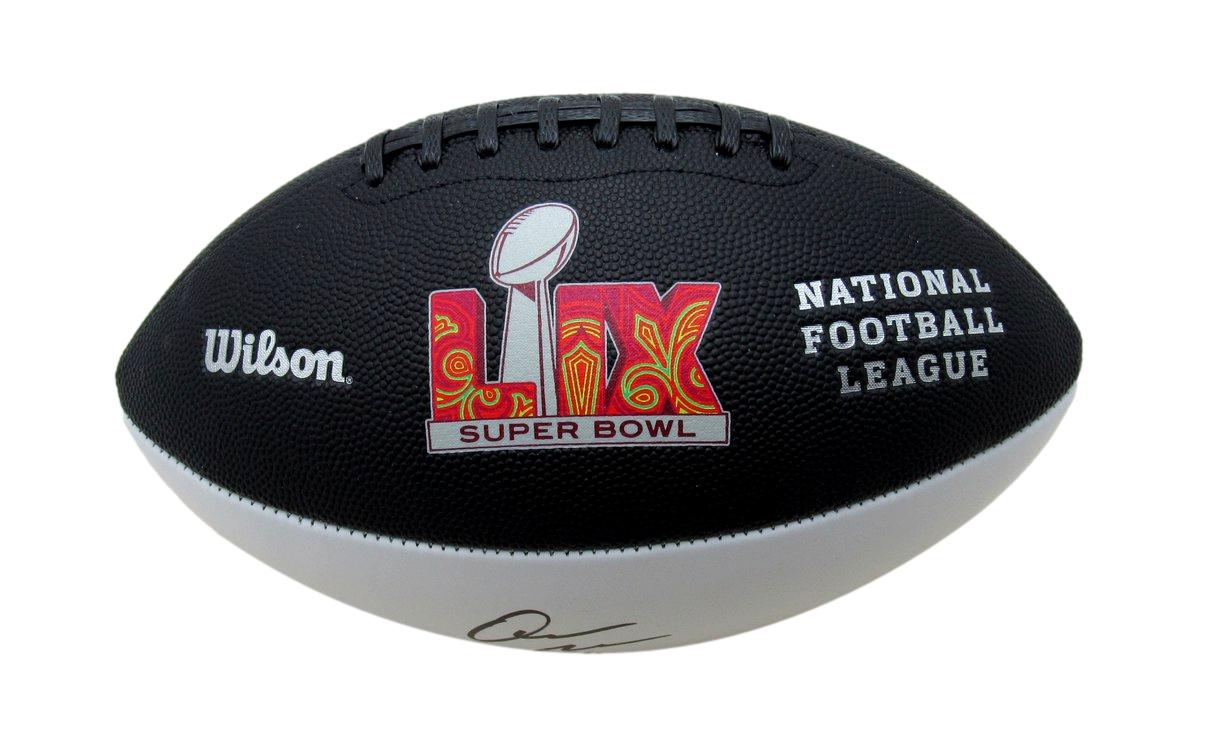 Quinyon Mitchell Signed/Auto Super Bowl LIX Logo Football Eagles PSA 193557