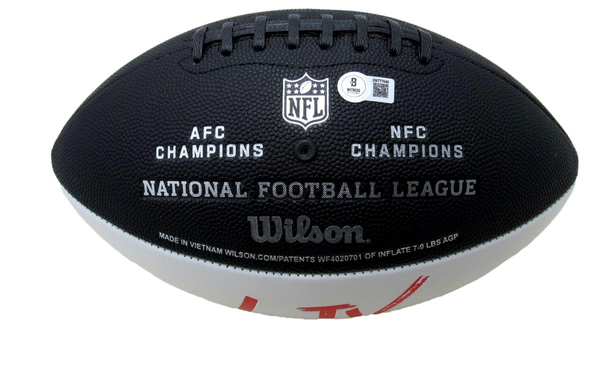 Brandon Graham Signed/Auto Super Bowl LIX Logo Football Eagles Beckett 193561