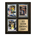 2025 Indiana Pacers Eastern Conference Champions 3 Card Plaque Donruss Hoops Panini