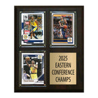 2025 Indiana Pacers Eastern Conference Champions 3 Card Plaque Donruss Hoops Panini