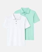 Buki Cinqo Polo 2-Pack - White/Julep