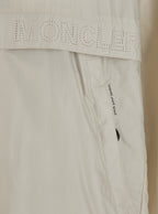 Moncler Grenoble Men 'Negara' Beige Jacket With Logo Print On The Front And Removable Hood In Tech Fabric Man
