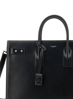 Saint Laurent Men Black Handbag With Adjustable And Removable Shoulder Strap In Leather Man