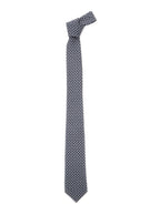 Gucci Men Grey Tie With All-Over Horsebit Print In Silk Man