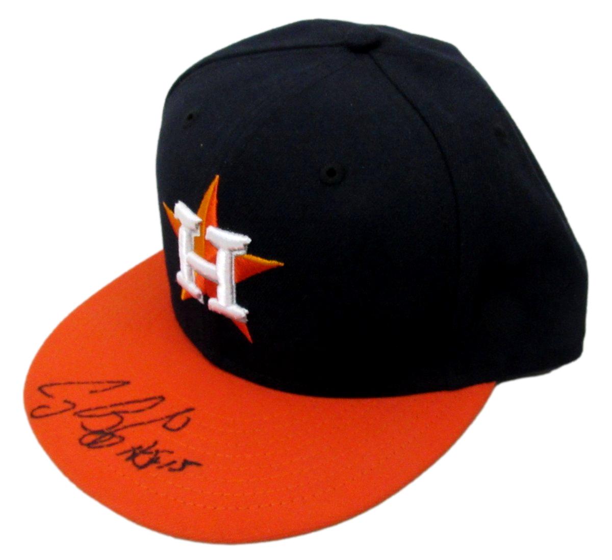 Craig Biggio HOF Signed/Inscr New Era Fitted Baseball Hat Astros PSA/DNA 194019