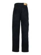 Isabel Marant Etoile Women 'Kelvina' Black Jeans With Logo Patch On The Rear And Tapered Leg In Denim Woman