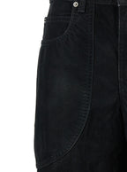 Isabel Marant Etoile Women 'Kelvina' Black Jeans With Logo Patch On The Rear And Tapered Leg In Denim Woman