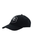 Moncler Women Black Baseball Cap With Logo Embroidery On The Front In Cotton Woman