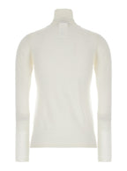 Max Mara Women White High Neck Sweater In Wool Woman