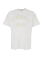 Givenchy Men White T-Shirt With Maxi Logo On The Front For Men