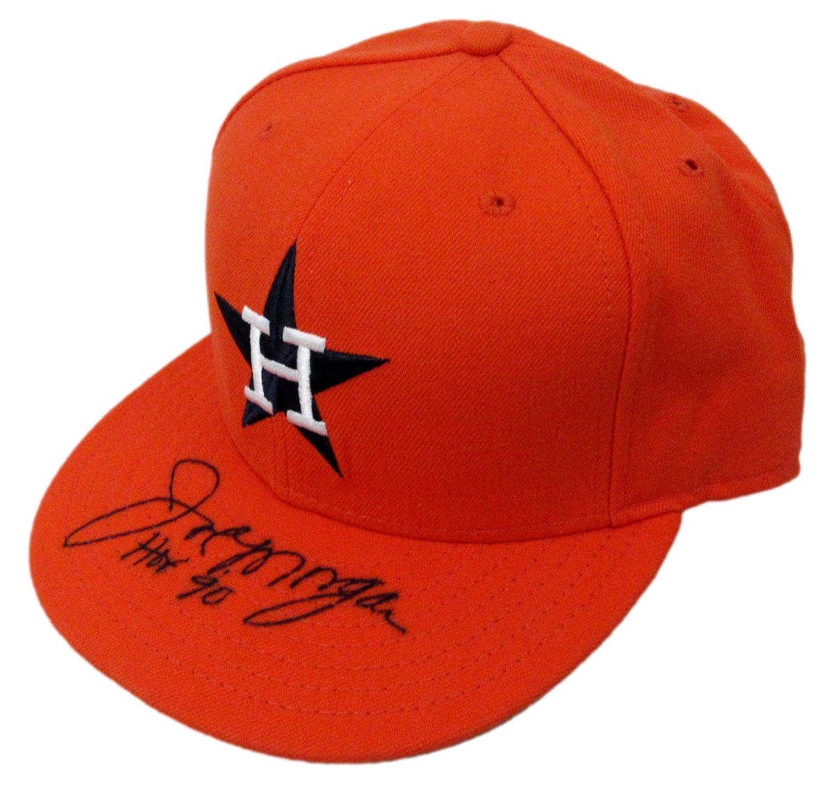 Joe Morgan HOF Signed/Inscr New Era Fitted Baseball Hat Astros PSA/DNA 194020