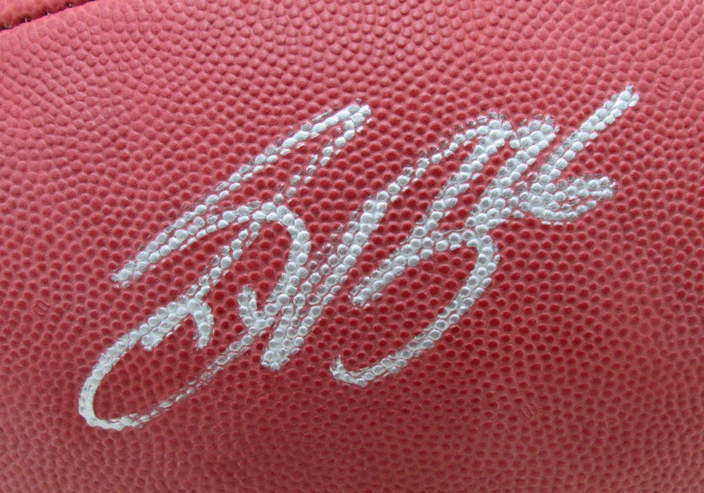 Saquon Barkley Signed Leather Super Bowl 59 Duke Football Eagles PSA/DNA 192782
