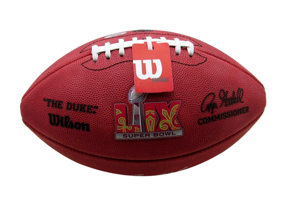 Saquon Barkley Signed Leather Super Bowl 59 Duke Football Eagles PSA/DNA 192782