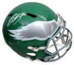 Saquon Barkley Signed Kelly-green Full Size Replica Helmet Eagles PSA 195219