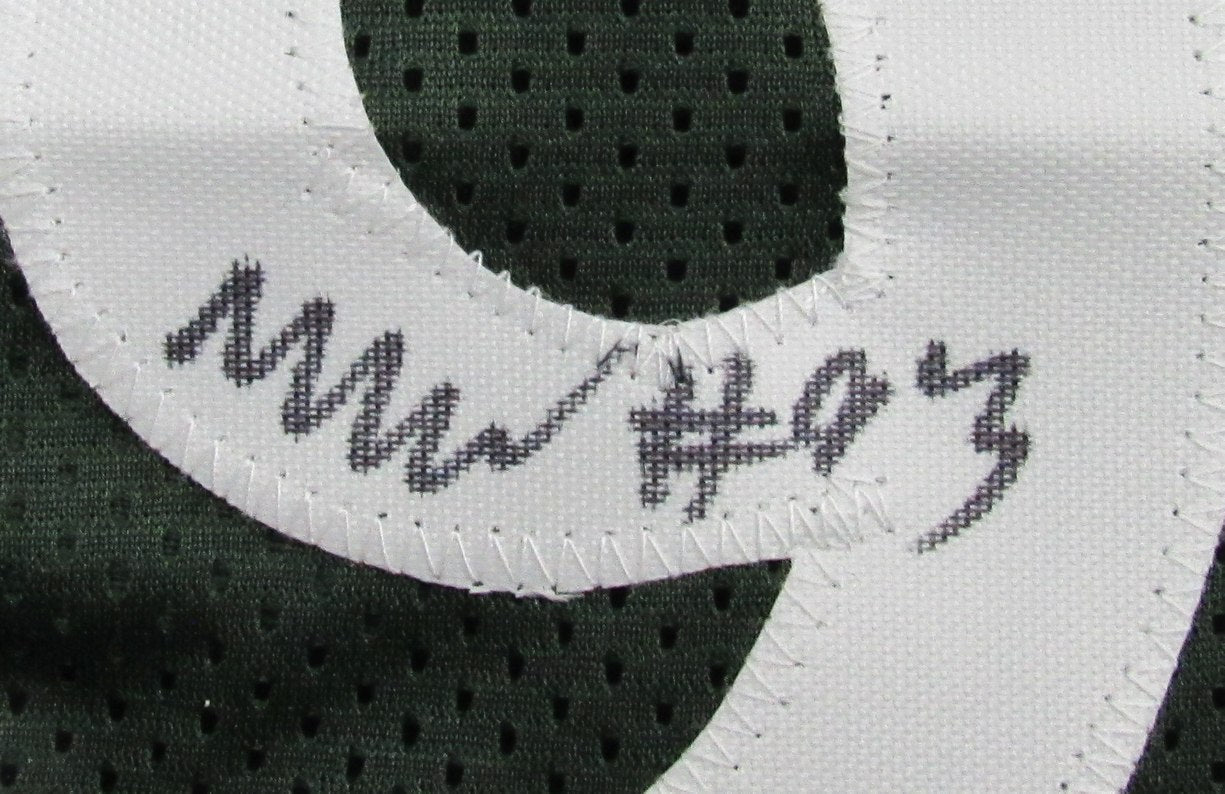 Graham/Williams Dual-Signed Green Custom Football Jersey Eagles Beckett 192788