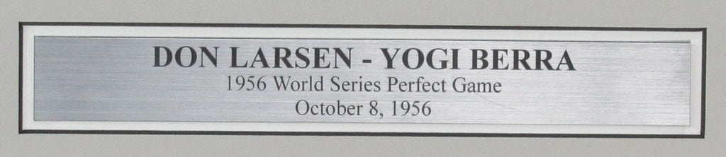 Don Larsen/Yogi Berra Dual-Signed 11x14 Photo Perfect Game PSA/DNA Framed 192816