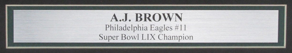 A.J. Brown Signed Philadelphia Eagles SB LIX 16x20 Photo Framed Beckett 192822