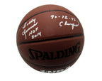 Bobby Slick Leonard HOF Pacers/Hoosiers Signed/Inscr NBA Basketball PSA 195245