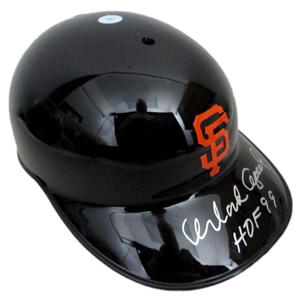 Orlando Cepeda HOF Signed/Insc Full Size Authentic Batting Helmet Giants PSA