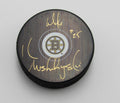 Mike Krushelnyski Signed/Autographed Boston Bruins Hockey Puck PSA 193956