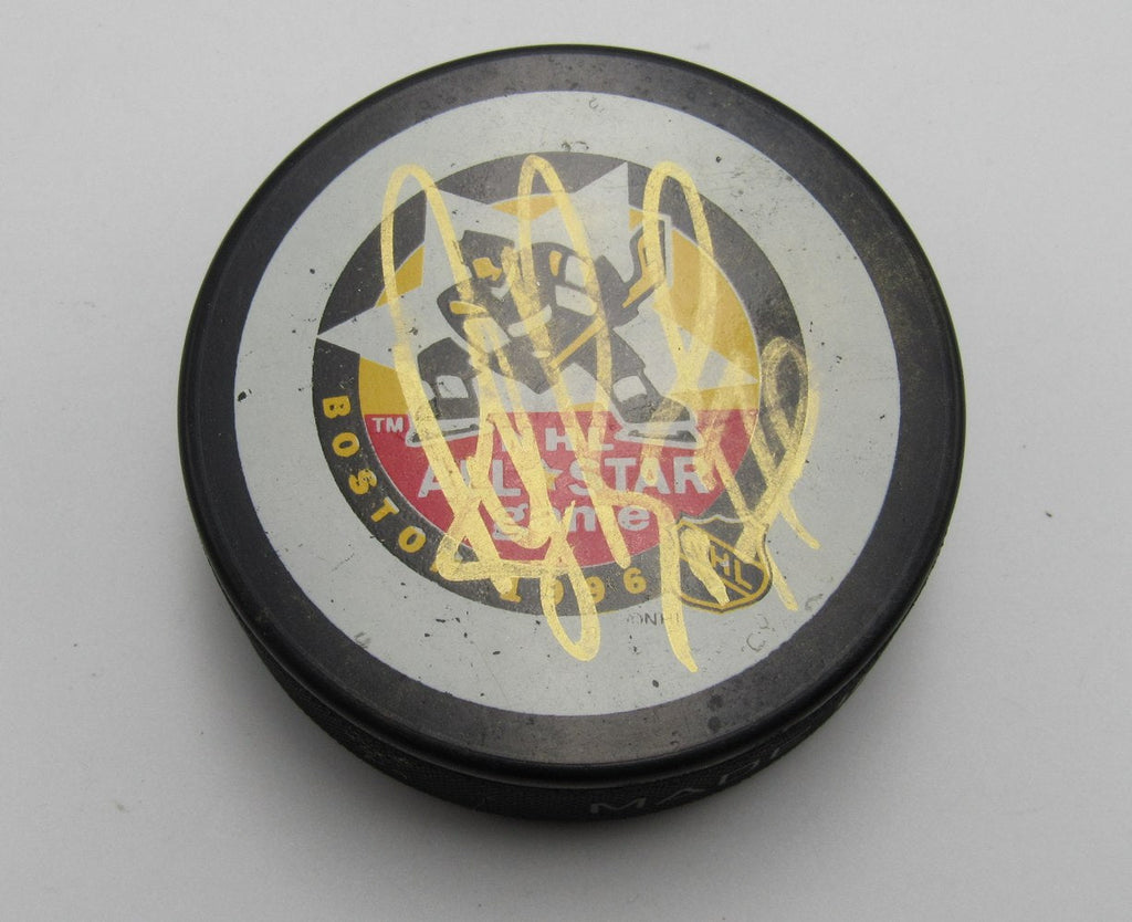 Ray Bourque HOF Signed/Auto 1996 All Star Hockey Puck Boston Bruins PSA 193974
