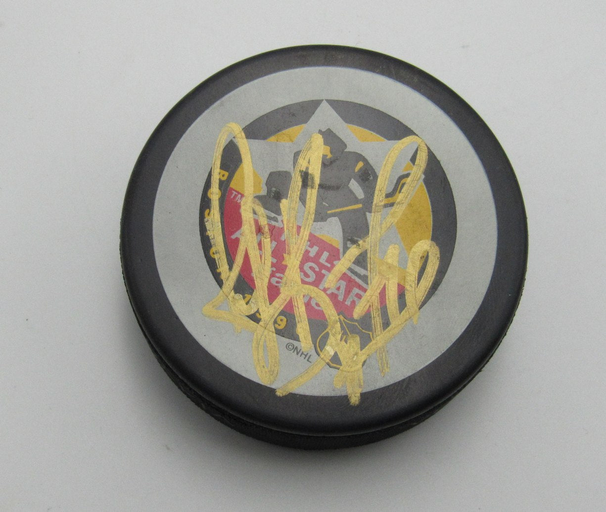 Ray Bourque HOF Signed/Auto 1996 All Star Hockey Puck Boston Bruins PSA 193987