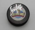 Brian Leetch HOF Signed/Auto 1994 All Star Game Hockey Puck Rangers PSA 194299