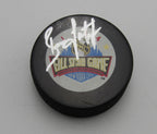 Brian Leetch HOF Signed/Auto 1994 All Star Game Hockey Puck Rangers PSA 194299