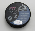 Ray Bourque HOF Signed 400 Goals Hockey Puck Colorado Avalanche PSA 194316