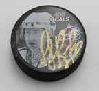 Ray Bourque HOF Signed 400 Goals Hockey Puck Colorado Avalanche PSA 194317