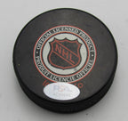 Andy Bathgate HOF Signed/Inscribed Toronto Maple Leafs Hockey Puck PSA 194318