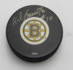 Gilles Marotte Signed/Autographed Boston Bruins Hockey Puck PSA 194319