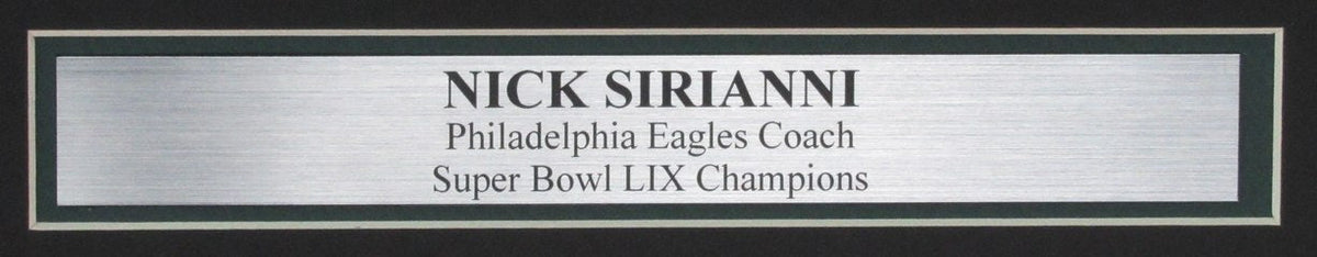 Nick Sirianni Signed/Auto 16x20 Photo Philadelphia Eagles Framed Beckett 195282